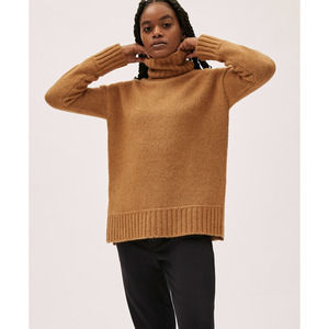 Everlane | The Cloud Turtleneck Sweater Heathered Chai Wool Pima Cotton Alpaca